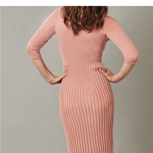 Pink knit dress. NWT - Picture 2 of 4